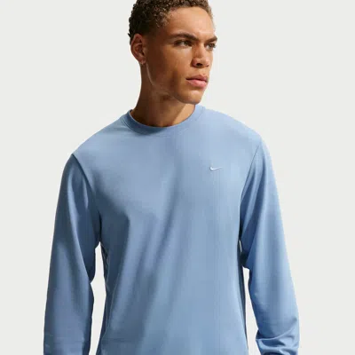 Nike Men's Primary Dri-fit Long-sleeve Versatile Top In Blue