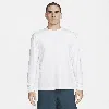Nike Dri-fit Primary Long Sleeve T-shirt In White