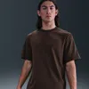 Nike Men's Primary Dri-fit Short-sleeve Versatile Top In Brown