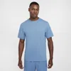 Nike Men's Primary Dri-fit Short-sleeve Versatile Top In Blue