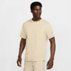 Nike Primary Training Dri-fit Short Sleeve T-shirt In Brown