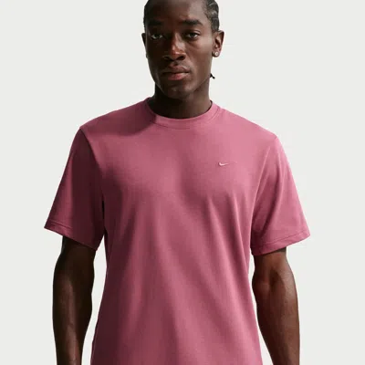 Nike Mens  Dri-fit Primary Statement Short Sleeve T-shirt In Pink Smoke/pink Smoke
