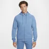 Nike Primary Dri-fit Full Zip Hoodie In Blue