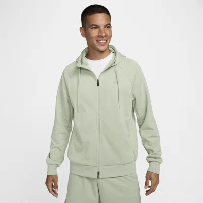Nike Men's Primary Fleece Dri-fit Uv Full-zip Performance Hoodie In Jade Horizon/jade Horizon