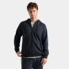 Nike Men's Primary Dri-fit Uv Full-zip Versatile Hoodie In Black/black
