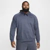 Nike Men's Primary Fleece Dri-fit Uv Pullover Performance Hoodie In Obsidian/heather