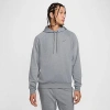 Nike Men's Primary Fleece Dri-fit Uv Pullover Performance Hoodie In Cool Grey/heather/cool Grey