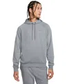Nike Men's Primary Fleece Dri-fit Uv Pullover Performance Hoodie In Cool Grey,htr,(cool Grey)