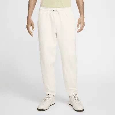 Nike Men's Primary Fleece Dri-fit Uv Tapered Performance Pants In Pale Ivory/pale Ivory