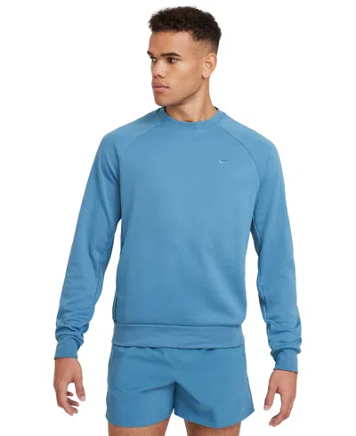 Nike Men's Primary Dri-fit Uv Versatile Sweatshirt In Blue