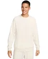 Nike Men's Primary Fleece Dri-fit Uv Performance Crew In White