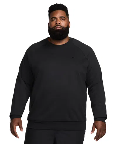 Nike Men's Primary Dri-fit Uv Versatile Sweatshirt In Black,(black)