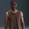 Nike Men's Primary Dri-fit Versatile Tank Top In Brown
