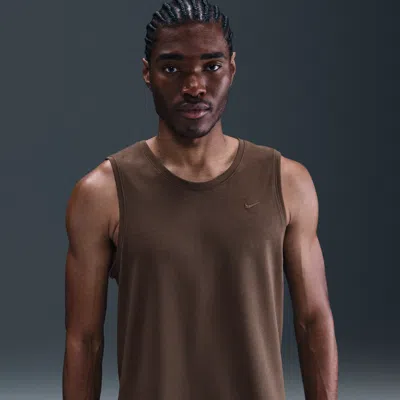 Nike Men's Primary Dri-fit Versatile Tank Top In Brown
