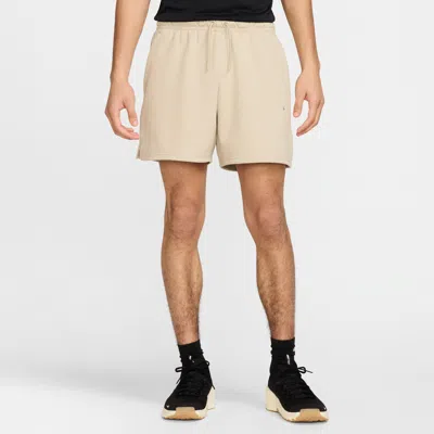 Nike Men's Primary Fleece 7" Dri-fit Uv Unlined Performance Shorts In Desert Khaki