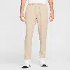 Nike Men's Primary Fleece Dri-fit Uv Tapered Performance Pants In Brown