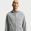 Nike Men's Primary Nanoknit Dri-fit Uv Protection Full-zip Performance Hoodie In Gray