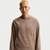 Nike Men's Primary Nanoknit Dri-fit Uv Protection Pullover Performance Hoodie In Brown