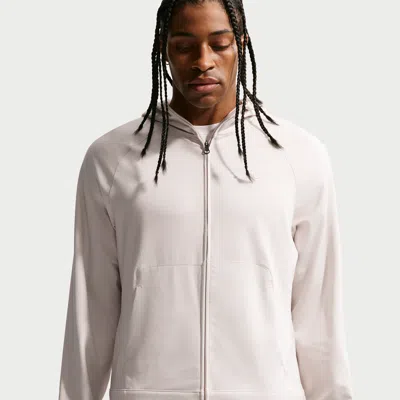 Nike Men's Primary Nanoknit Dri-fit Uv Protection Full-zip Performance Hoodie In Neutral