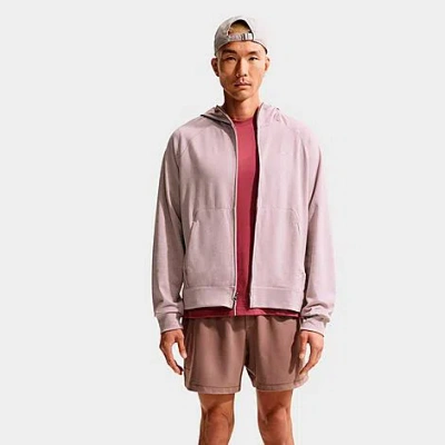 Nike Men's Primary Nanoknit Dri-fit Uv Protection Full-zip Training Hoodie In Pink