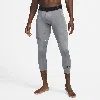 Nike Men's  Pro Dri-fit 3/4-length Fitness Tights In Grey