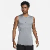 Nike Men's  Pro Dri-fit Tight Sleeveless Fitness Top In Grey