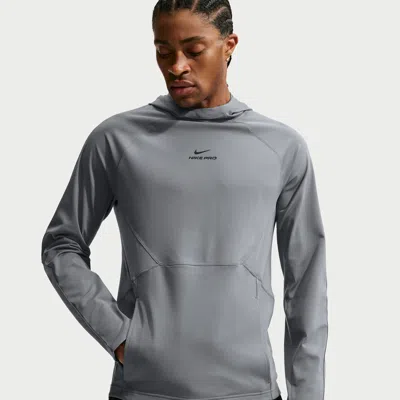 Nike Mens Pro Training Dri-fit Midlayer Top In Gray