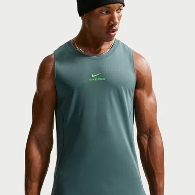 Nike Men's  Pro Dri-fit Training Tank Top In Green