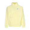 Nike Men's Pull-on Windbreaker Windrunner Anorak Jacket Lemon Chiffon/university Blue In Yellow