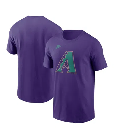 Nike Men's Arizona Diamondbacks Cooperstown Collection Team Logo T-shirt In Purple