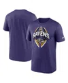 Nike Purple Baltimore Ravens Legend Icon Performance T-shirt In Purple