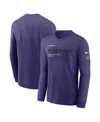 Nike Baltimore Ravens Play To Win Essential  Men's Nfl Long-sleeve T-shirt In Purple