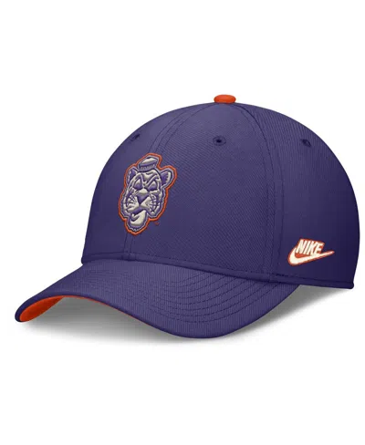 Nike Men's Purple Clemson Tigers Legacy Rise Performance Flex Hat