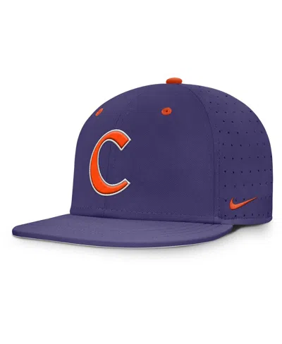 Nike Men's Purple Clemson Tigers On-field Dugout True Performance Fitted Hat