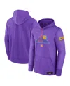 Nike Men's Colorado Rockies Authentic Collection City Connect  Therma Mlb Pullover Hoodie In Purple