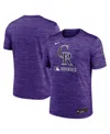 Nike Colorado Rockies Authentic Collection Velocity  Men's Dri-fit Mlb T-shirt In Purple