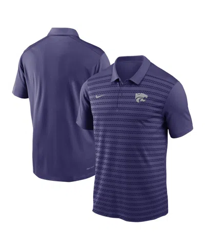 Nike Men's Purple Kansas State Wildcats 2024 Sideline Victory Coaches Performance Polo In Purple Silver