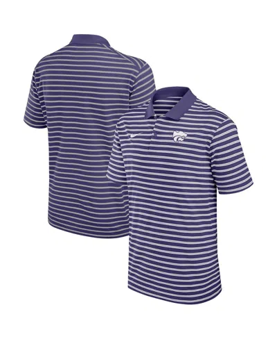 Nike Men's Purple Kansas State Wildcats Victory Stripe Performance Polo Shirt