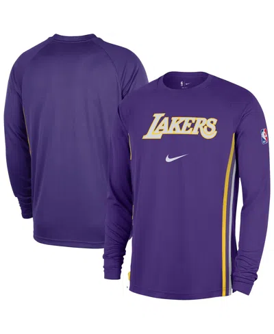 Nike Men's Purple Los Angeles Lakers 2025/26 Authentic Pre-game Legend Dri-fit Long Sleeve Shooting Shirt