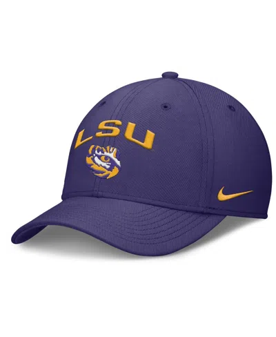 Nike Men's Purple Lsu Tigers 2025 On-field Rise Performance Flex Hat