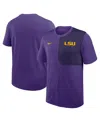 Nike Lsu Sideline Coach  Men's Dri-fit College Top In Purple