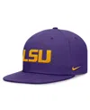 Nike Purple Lsu Tigers On-field Pro Bill Snapback Hat In Purple
