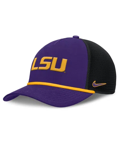Nike Purple Lsu Tigers Rise Primetime Trucker Adjustable Hat