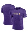 Nike Men's Purple Minnesota Vikings Big Tall Primetime Reverse Play Velocity Performance T-shirt In Purple