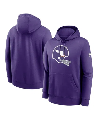 Nike Purple Minnesota Vikings Rewind Club Logo Pullover Hoodie