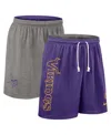 Nike Men's Purple Minnesota Vikings Sideline Reversible Performance Shorts In Multi