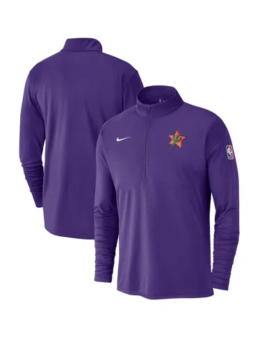 Nike Phoenix Suns City Edition  Men's Dri-fit Nba 1/2-zip Long-sleeve Top In Purple
