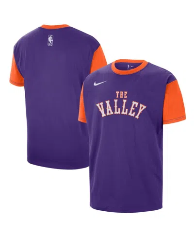 Nike Men's Purple Phoenix Suns 2024/25 City Edition Courtside Color Block T-shirt
