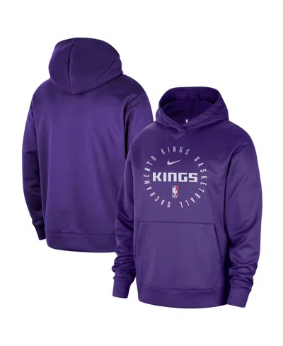 Nike Men's Purple Sacramento Kings 2024/25 Spotlight On-court Practice Performance Pullover Hoodie