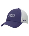 Nike Men's Purple Tcu Horned Frogs On-field Club Adjustable Trucker Hat In Purple